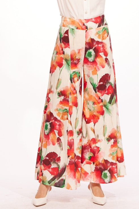 Rabia Pants - Wild Poppies